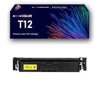 Conjuntos de Cartuchos de tóner T12 remanufacturados con Chip de Repuesto para impresoras multifunción Canon Color ImageCLASS X LBP1333C MF1333C I-SENSYS X C1333i C1333iF C1333P,Yellow-1Pack