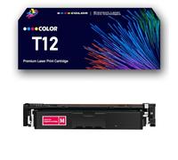Conjuntos de Cartuchos de tóner T12 remanufacturados con Chip de Repuesto para impresoras multifunción Canon Color ImageCLASS X LBP1333C MF1333C I-SENSYS X C1333i C1333iF C1333P,Magenta-1Pack