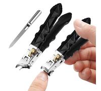 Conjuntos de cortadoras uñas | 2PC Cortaúñas | Cortaúñas angular con águila cuchillas extraafiladas, antisalpicaduras | Cortaúña biselado y plano, resistente antioxidante