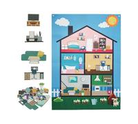 Conjuntos De Cuentos De Fieltro | Tablero De Historias De Fieltro Para Pared - Juego Decorativo Reutilizable E Interactivo Para Aprendizaje Sensorial En Clase Guardería Jardín De Infancia Sala De Jueg