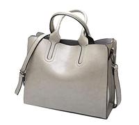 Conjuntos De Equipaje 4 Piezas Flexibles Cremallera De Gran Capacidad Bolso De Hombro Pequeño Bandolera Para Las Mujeres Con Dios, gris, Talla única