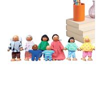 Conjuntos de Figuras Pequeñas de Personas,Lindos Accesorios para Casas de muñecas,Muñecos para Casa de Muñecas - para Escuela, Guardería, Cumpleaños, Navidad, Año Nuevo, Jardín de