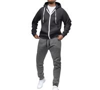 Conjuntos de jogging para hombre, traje deportivo completo de manga larga, sudadera con capucha de forro polar y cremallera, pantalones deportivos, sudadera con capucha y pantalones deportivos, ropa