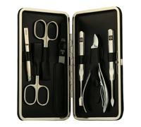 Pfeilring Eleganza estuche plegable grande negro brillante Set de manicura 1 piezas