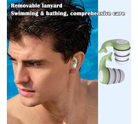 Conjuntos de oídos de concierto, tapones de oreja de bloqueo de ruido - Plazo de aislamiento de sonido de silicona antimingo,auditiva de audiencia cómodo impermeable para equipos de natación del