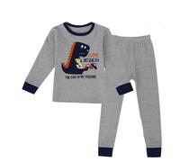 Conjuntos de Pijama de Mezcla de algodón para niños y niñas, Camiseta de Manga Corta con Corte Largo, Ropa de Dormir de 2 Piezas El Niño del De Rallas Libro