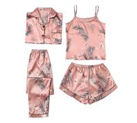 Conjuntos de Pijama para Mujer Conjunto de Ropa de Dormir y cómodo Ropa de Estar por casa para Mujer Prendas Casuales para Dormir en casa Frescura en Cada Noche