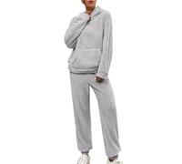 Conjuntos de ropa de descanso para mujer, talla grande, pantalones deportivos con forro polar para mujer, pantalones deportivos, leggings de forro polar, pantalones de chándal casuales, pantalones de