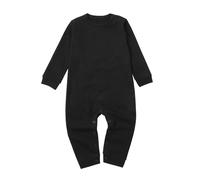 Conjuntos de Ropa para Bebé Niña Mono Bebé Body Manga Larga Letra Estampado Mameluco Cómodo Uso Hogar Mono Vestido de Ballet Niñas, Negro , 9-12 meses
