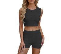 Conjuntos De Short Y Crop Top Deportivos Chándales Baratos Punto Con Corto Blanco Chica Comprar Beige Algodon Por Grande Rosado Correr Bota Talles Negros Especiales Blanca