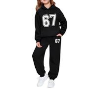 Conjuntos de Sudadera y Jogger con Estampado gráfico para niños, Ropa de Juego Informal de Dos Piezas para niños/289