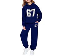 Conjuntos de Sudadera y Jogger con Estampado gráfico para niños, Ropa de Juego Informal de Dos Piezas para niños/289