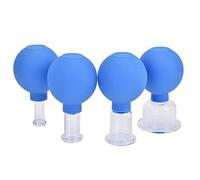 Conjuntos De Terapia De Ahuecamiento 4pcs, Masaje De Ahuecamiento De Succión Vacío Kit Para Cuello Cabeza Cuerpo De La