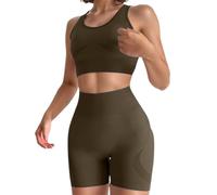 Conjuntos Para Hacer Deporte Mujer Conjunto Gimnasio Yoga Jersey Corto Top Femeninos Hombre 2000 Algodon Jogger Verde Xl Correr Faldas Enterizos Madre Economicos Vino