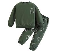 Conjuntos y Conjuntos para niñas, chándal Informal, Camiseta Pantalones de Manga Larga, Ropa Juego cómoda niños pequeños 1 a 7 años, Corte Holgado, elástico cómodo. Pan Traje