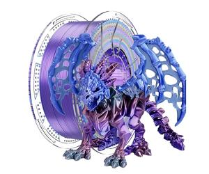 Conjure Filamento PLA Silk Rainbow, Filamento PLA 1.75 mm Multicolor para Impresora 3D, Silk PLA Rainbow Nº7, 1 kg