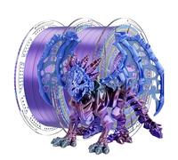 Conjure Filamento PLA Silk Rainbow Set, Filamento PLA 1.75 mm Multicolor para Impresora 3D, Silk PLA Rainbow Nº7, 2 kg (2×1 kg)