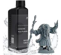 Conjure Water Washable Resin 1KG,Post-Procesamiento más rápido, fácil de limpiar 3D Printer Resin,405nm Standard Photopolymer Resin for 8K/10K/12K/LCD/DLP/SLA 3D Printers (1000g, Gris Roca)