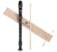 CONJURER Flauta soprano para niños y estudiantes, flauta alemana de 8 agujeros, grabadoras descendientes ABS para principiantes, 3 piezas extraíbles con varilla de limpieza y bolsa de almacenamiento