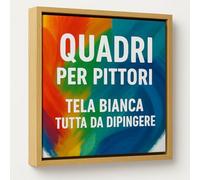 ConKrea - Tela para Pintura con Marco de Roble 90x135 cm - Algodón 70% 370gr sobre Bastidor de Madera con Marco, Ideal para Acrílico, Aceite y Técnicas Mixtas
