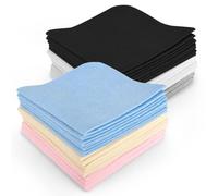 CONLI Paquete de 30 paños de limpieza de microfibra de 5 x 5 pulgadas, paño de limpieza de vidrio de gamuza de lujo para limpieza de lentes de ojos, también eficaz para limpieza de cámaras, joyas,