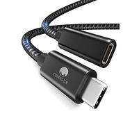 CONMDEX Cable de Extensión USB C 1,5m Cable Macho a Hembra Cable de Carga de Datos USB 3.2 10Gbp,20V5A/100W Soporte 4K Cable de Extensión de Video/Audio Compatible con M1M2 MacBok,Galaxy S23/22,Negro