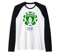 Conmebol - Bolivia Football Crest Camiseta Manga Raglan