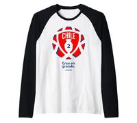 Conmebol - Chile Football Crest Camiseta Manga Raglan