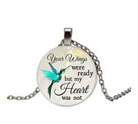 Conmemorando el collar con abalorios, tus alas están listas pero mi corazón no lo está, perdiendo a tus seres queridos en la memoria, 1