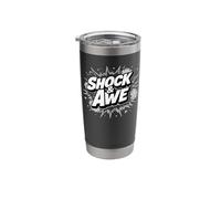 Conmoción y asombro Vaso térmico de acero inoxidable de doble pared