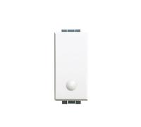 Conmutador 1 Módulo 16A Blanco, diseño elegante, ideal para controlar luces y dispositivos eléctricos en hogares y oficinas.