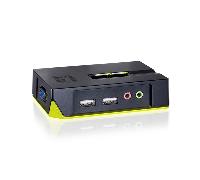 Level One KVM-0221 Switch KVM de Puertos USB + Audio + VGA