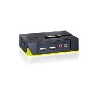 CONMUTADOR 2 PCS KVM LEVEL ONE VGA USB KVM-0221 KVM-0221