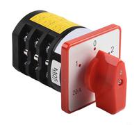 Conmutador 380 V 3 posiciones 4 secciones botón giratorio 380 V PC ignífugo compacto interruptor de polaridad del motor 380 V 3 posiciones robusto interruptor de separación de carga 380 V 4 secciones