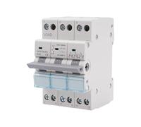 Conmutador 3P 63A interruptor seccionador de transferencia manual de doble potencia AC 400V Conmutador transferencia manual doble potencia con indicador de potencia Montaje en carril DIN.