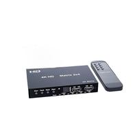 Conmutador 4K 2x4 4x2 HDMI, Divisor de Interruptor Matriz vídeo con Amplia compatibilidad