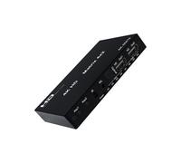 Conmutador 4K 60Hz Compatible con , Matriz Verdadera 4x2, 4 Entradas, 2 Salidas, Divisor de Matriz con EDID, Enchufe Óptico Europeo