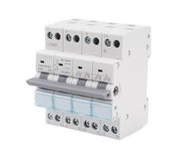 Conmutador 4P 63A Conmutador de transferencia manual de doble potencia AC 400V interruptor seccionador de transferencia manual doble potencia con indicador potencia Montaje en carril DIN.