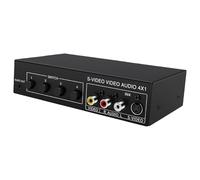 Conmutador 4x1 S-Video y sonido 4 en 1 salida 720P con salida de sonido de 3,5 mm, carcasa de metal, accesorios de cambio de cine en casa