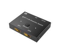 Conmutador 8K DP2.0 Bidireccional, 2 Entradas, 1 Salida, Divisor 4K A 240 Hz, Extendido 1 A 2
