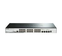 Conmutador apilable gestionado inteligente D-Link DGS-1510-28P de 28 puertos 24x Gigabit Ethernet PoE+ (máx. 193 W), 2x Gigabit SFP, 2x 10 Gbit/s SFP+