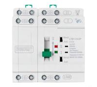 Conmutador automático de 4 pines para ATS, 110 V, para cambio de potencia dual con 0,05 s de tiempo de conmutación y protección contra sobretensión, para carril DIN de 35 mm en casa, centro de datos