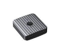 Conmutador Bidireccional USB-C 1 Entrada 2 Salidas/2 Entradas 1 Salida, Conmutador 8K 60Hz 100W PD 10Gbps para Portátil, TV y Proyector