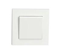 Conmutador blanco de alta calidad, fácil instalación, ideal para controlar luces y dispositivos eléctricos en hogares y oficinas.