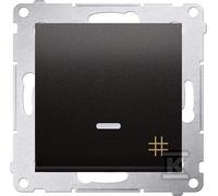 Conmutador cruzado LED 10 AX Simon54 DW7L.01/48 antracita