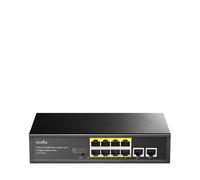 Cudy 8-Port 10/100M PoE+ Switch with 2 Gigabit Uplink Ports 120W Unmanaged