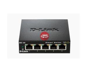 Conmutador D-Link de 5 Puertos Gigabit Metal 10/100/1000 Mbps