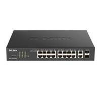 Conmutador D-Link DGS-1100-18PV2 16 Puertos Gigabit PoE+ Gestionado L2 Rack 1U
