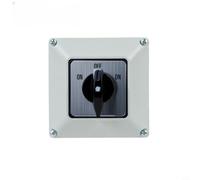 Conmutador de 3 dígitos ON-OFF-ON de 4 pines, IP65, tipo de protección 63 A, 440 V CA, interruptor trifásico para industria (A)
