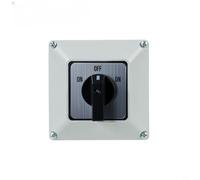 Conmutador de 3 dígitos ON-OFF-ON de 4 pines, IP65, tipo de protección 63 A, 440 V CA, interruptor trifásico para industrias (B)